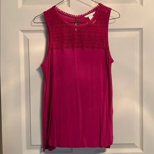 Pink HM sleeveless top